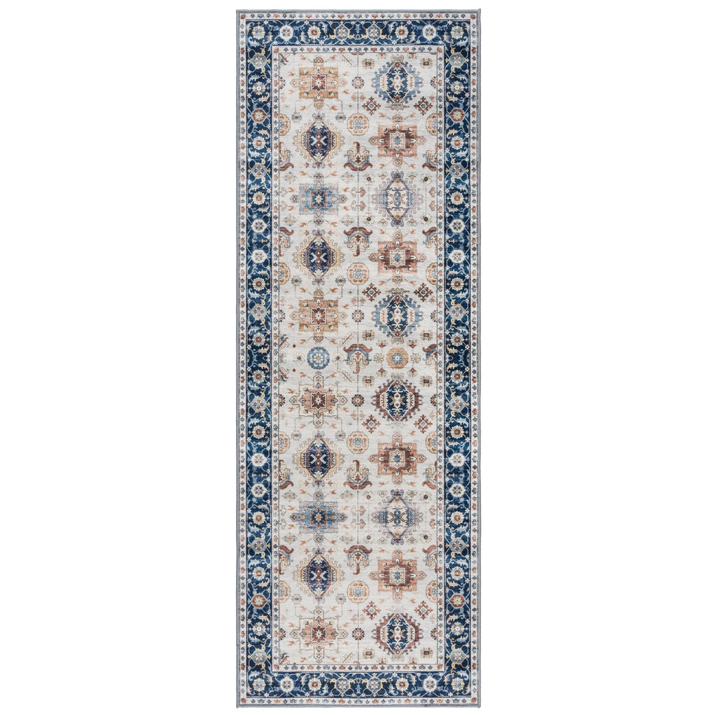 Gertmenian Crystal Print Washable Digital Printed Flat Pile Polyester Slip Resistant Area Rug Collection