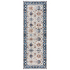 Gertmenian Crystal Print Washable Digital Printed Flat Pile Polyester Slip Resistant Area Rug Collection