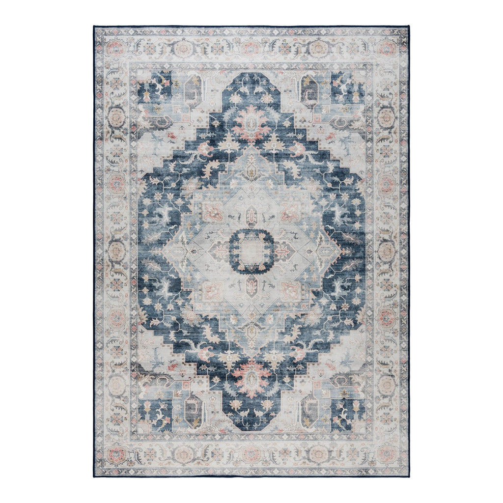 Gertmenian Crystal Print Washable Digital Printed Flat Pile Polyester Slip Resistant Area Rug Collection