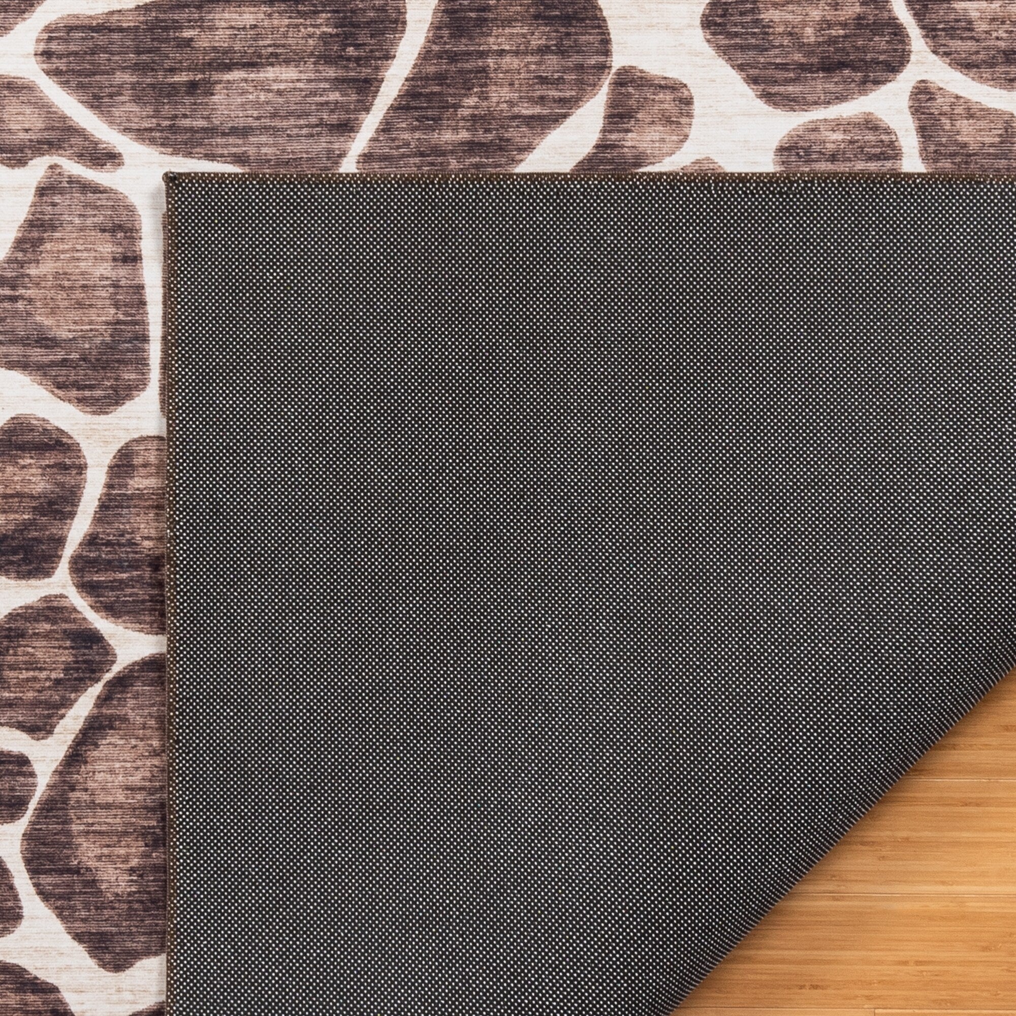 Gertmenian Crystal Print Washable Digital Printed Flat Pile Polyester Slip Resistant Area Rug Collection