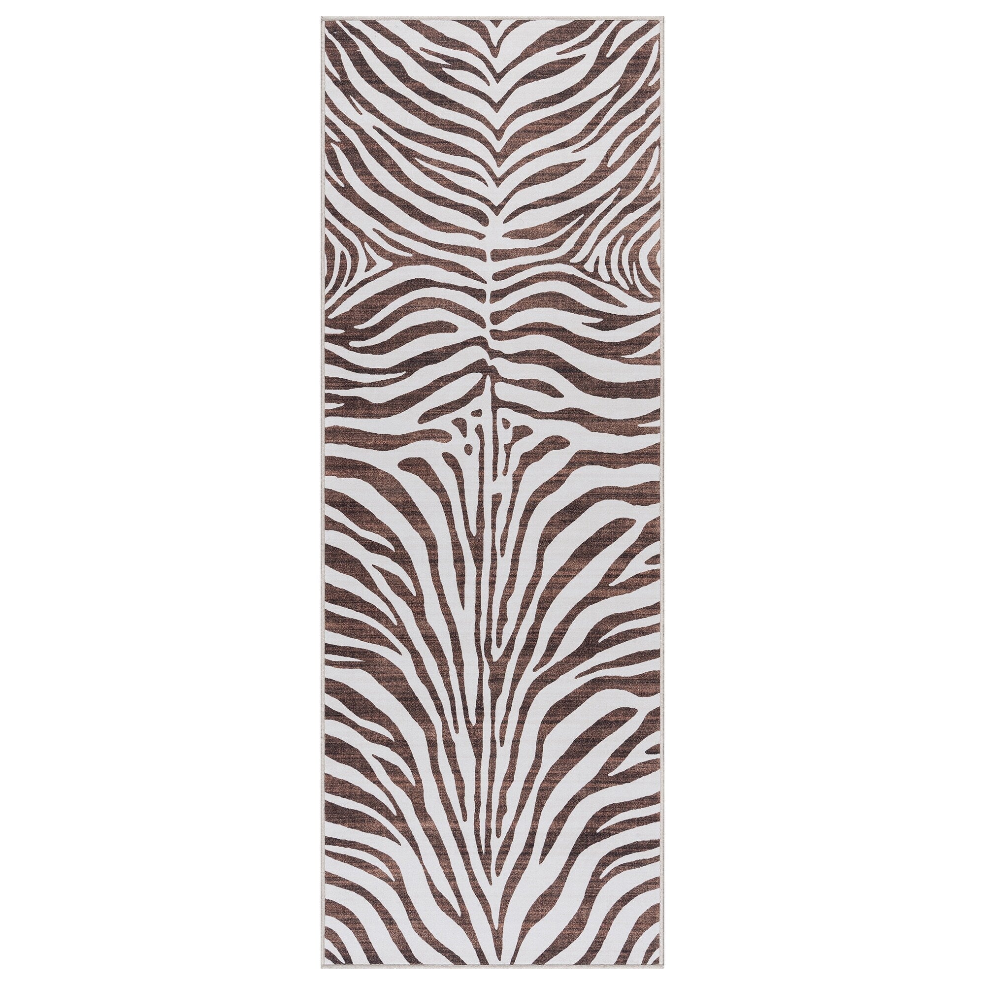 Gertmenian Crystal Print Washable Digital Printed Flat Pile Polyester Slip Resistant Area Rug Collection