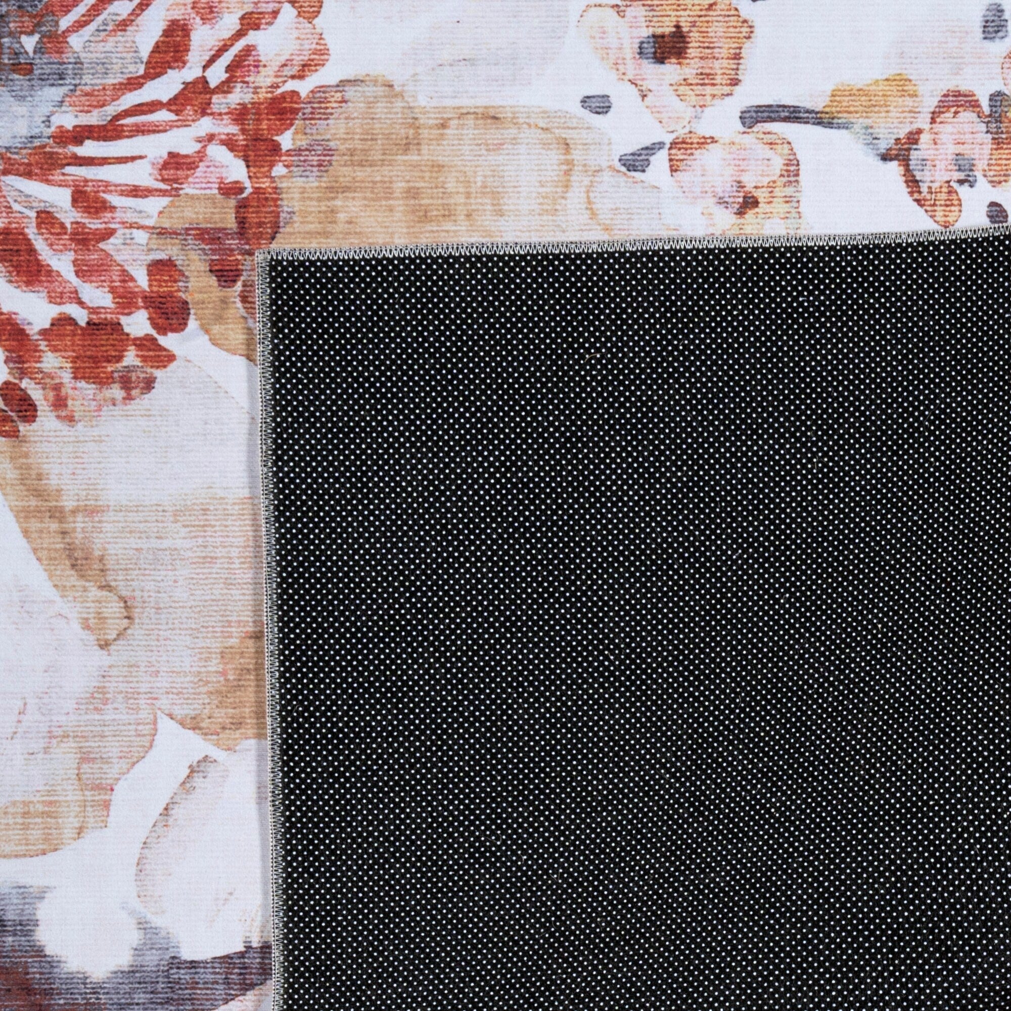 Gertmenian Crystal Print Washable Digital Printed Flat Pile Polyester Slip Resistant Area Rug Collection