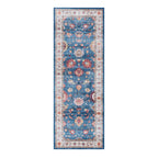 Gertmenian Crystal Print Washable Digital Printed Flat Pile Polyester Slip Resistant Area Rug Collection