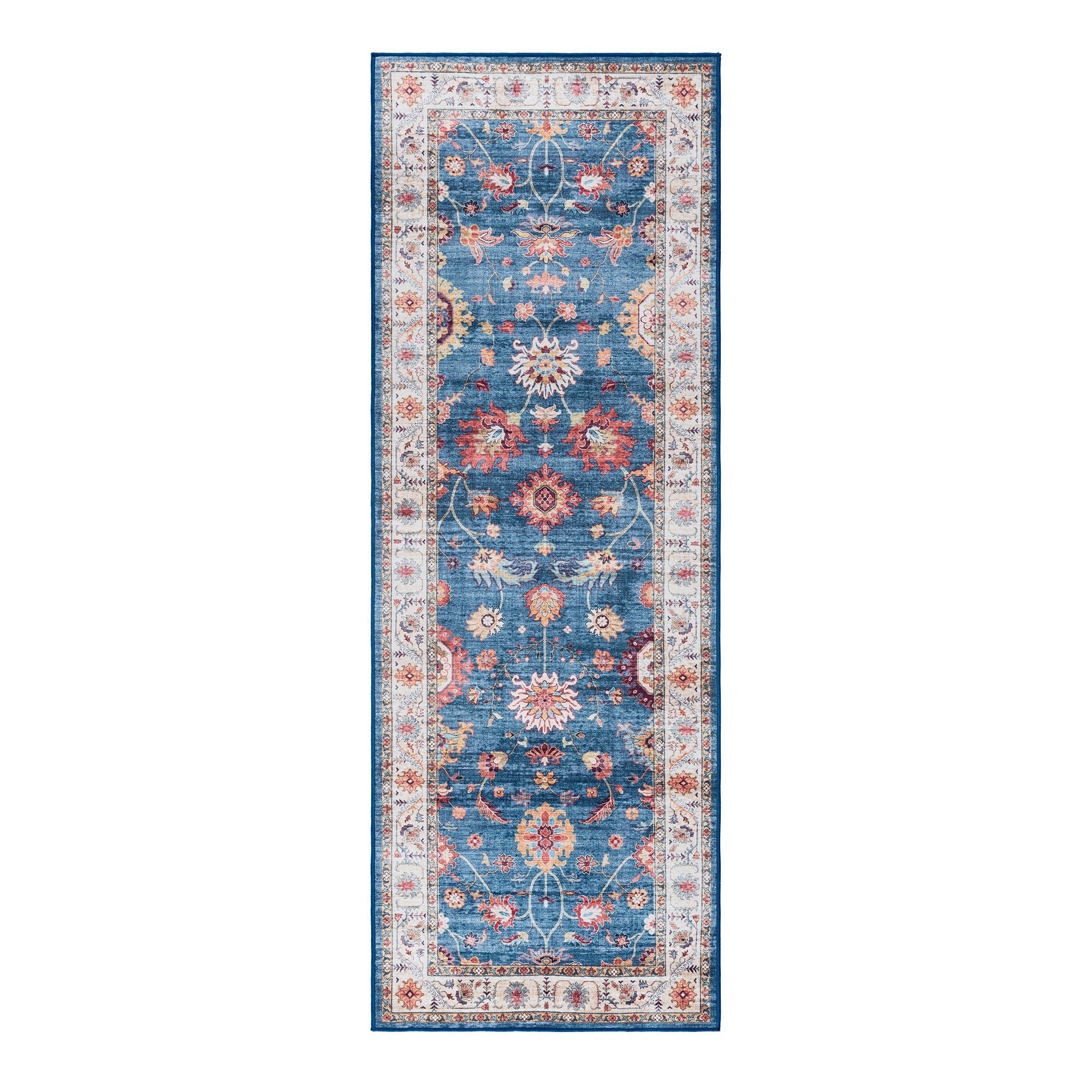 Gertmenian Crystal Print Washable Digital Printed Flat Pile Polyester Slip Resistant Area Rug Collection