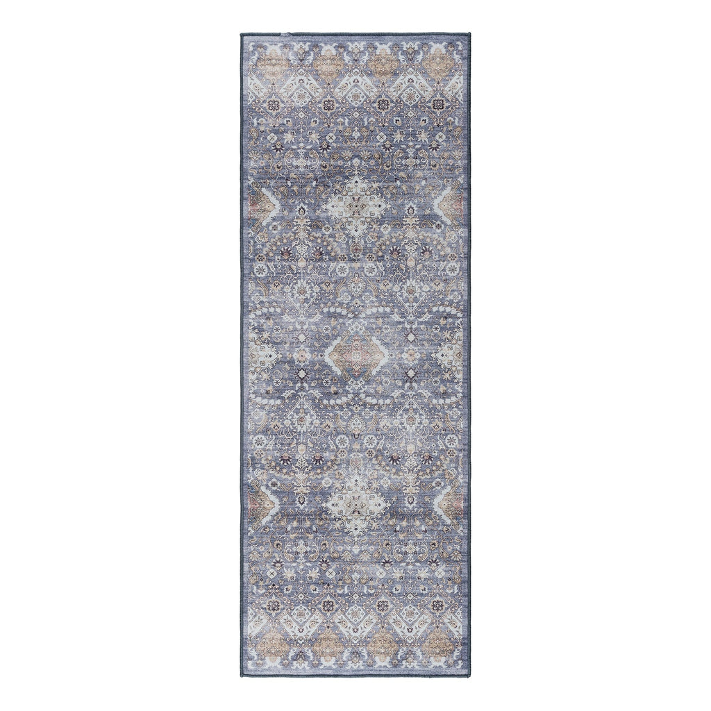 Gertmenian Crystal Print Washable Digital Printed Flat Pile Polyester Slip Resistant Area Rug Collection