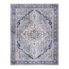 Gertmenian Crystal Print Washable Digital Printed Flat Pile Polyester Slip Resistant Area Rug Collection