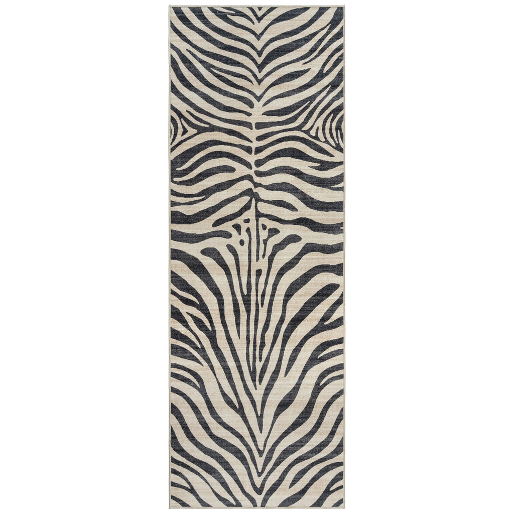 Gertmenian Crystal Print Washable Digital Printed Flat Pile Polyester Slip Resistant Area Rug Collection