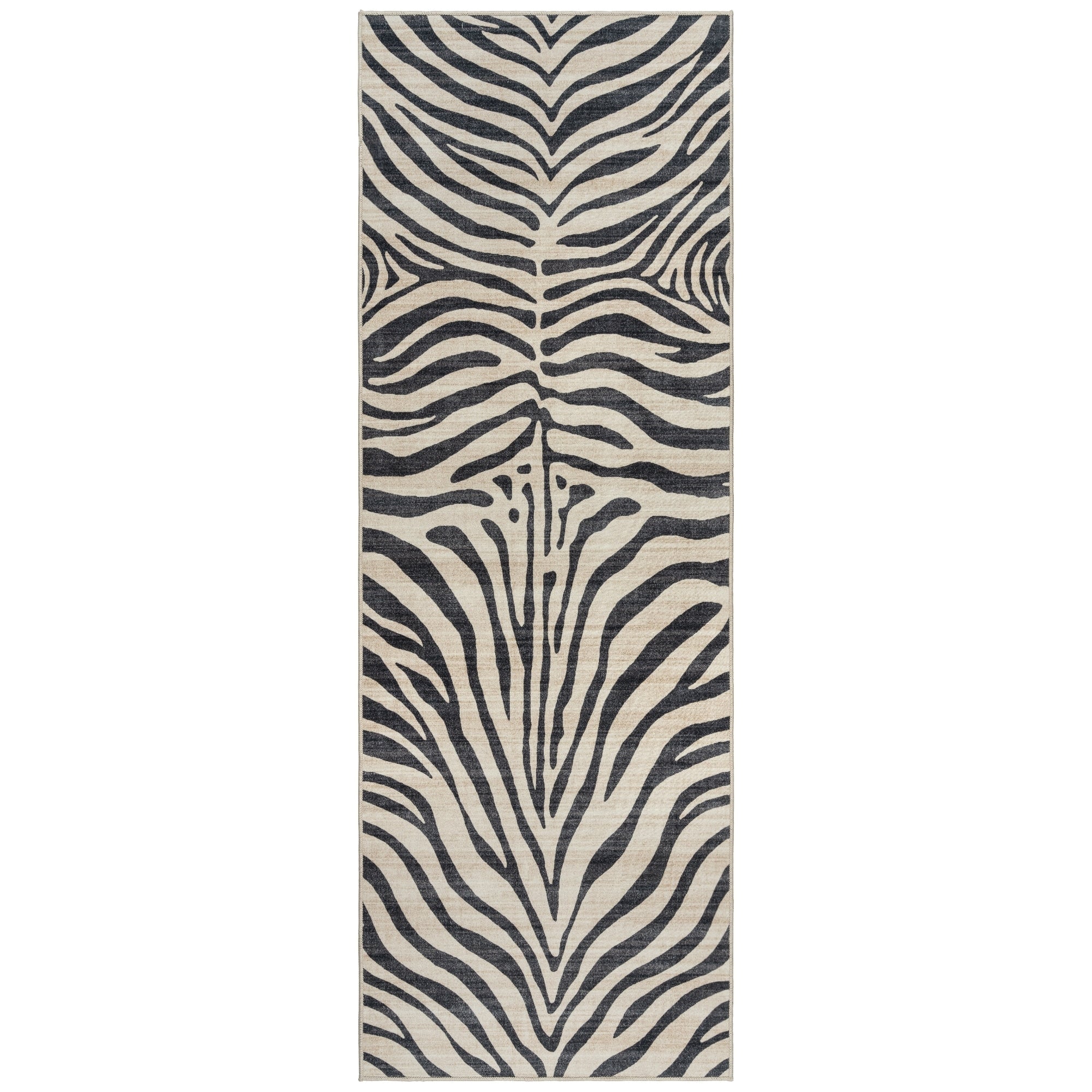 Gertmenian Crystal Print Washable Digital Printed Flat Pile Polyester Slip Resistant Area Rug Collection