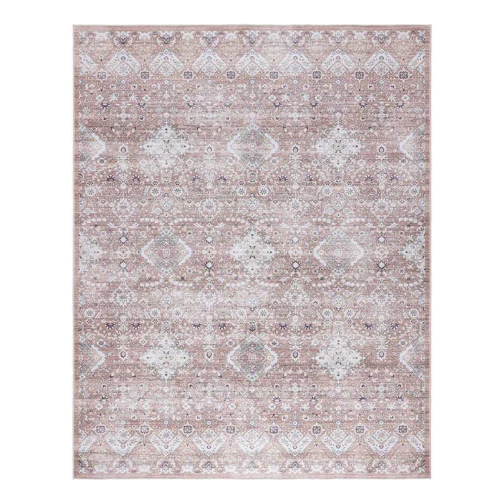 Gertmenian Crystal Print Washable Digital Printed Flat Pile Polyester Slip Resistant Area Rug Collection