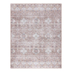 Gertmenian Crystal Print Washable Digital Printed Flat Pile Polyester Slip Resistant Area Rug Collection