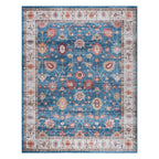 Gertmenian Crystal Print Washable Digital Printed Flat Pile Polyester Slip Resistant Area Rug Collection
