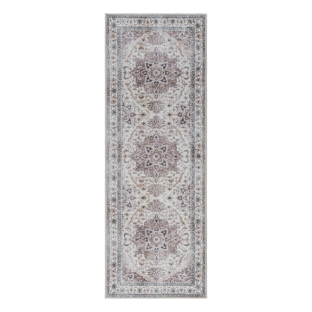 Gertmenian Crystal Print Washable Digital Printed Flat Pile Polyester Slip Resistant Area Rug Collection