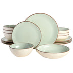 Gibson Elite Contempo Classic 16-Piece Double Bowl Dinnerware Set