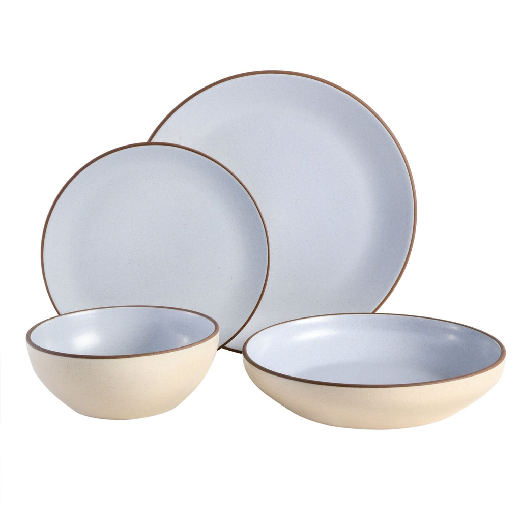 Gibson Elite Contempo Classic 16-Piece Double Bowl Dinnerware Set