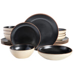 Gibson Elite Contempo Classic 16-Piece Double Bowl Dinnerware Set