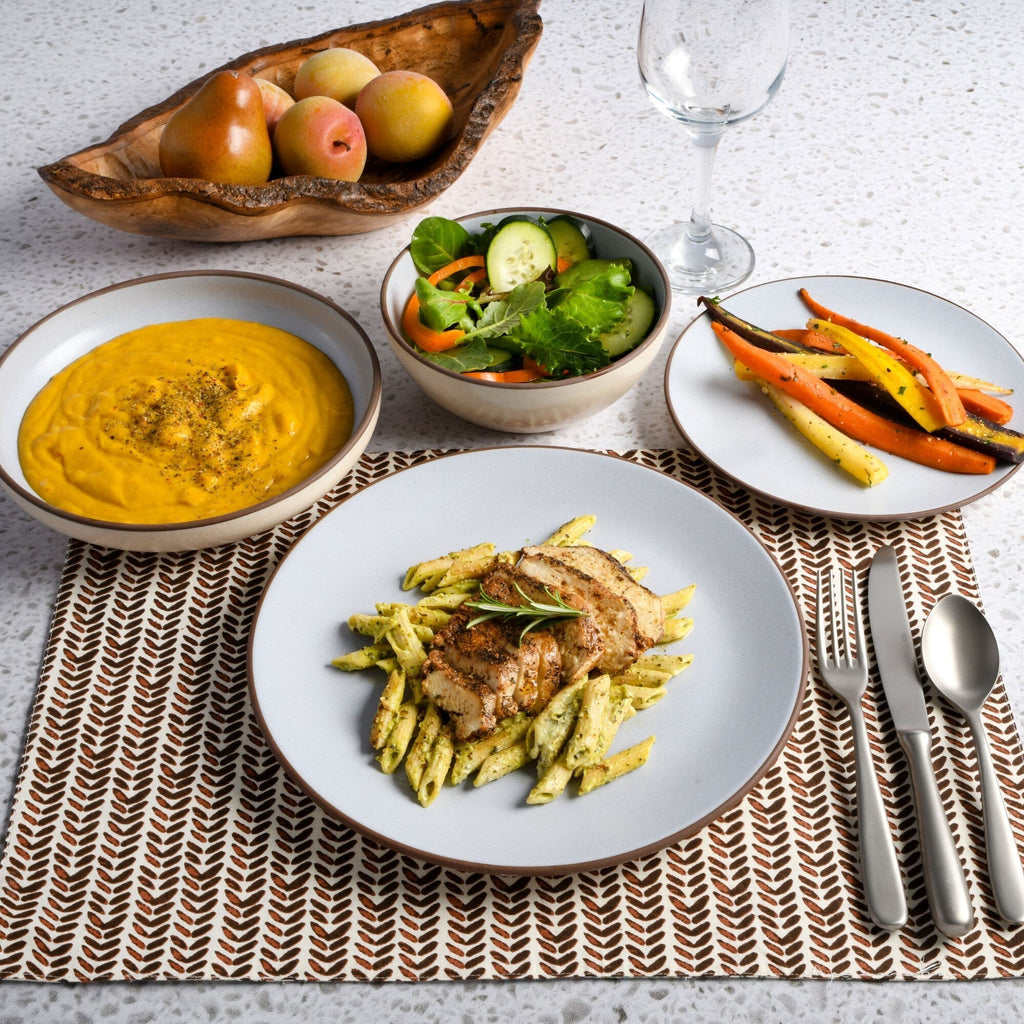 Gibson Elite Contempo Classic 16-Piece Double Bowl Dinnerware Set