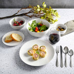 Gibson Home All U Need 60 Piece Plates, Bowls, Glassware, Forks, Spoons, and Knives (Service for 6) Dinnerware Set