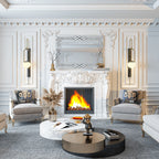 Glam Crystal Accent Diamond Art Wall Mirror