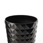 Glitzhome 19.75 H Eco-Friendly Oversized Faux Ceramic Diamond Textured Tall Planter Porch Flowerpot (Set of 2)