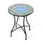 Glitzhome Outdoor Metal Folding Bistro Set 3PCS Patio Table Chairs