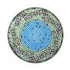 Glitzhome Outdoor Metal Folding Bistro Set 3PCS Patio Table Chairs