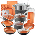 Gotham Steel Pro Hard Anodized 20 Piece Cookware and Bakeware Set