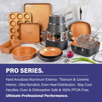 Gotham Steel Pro Hard Anodized 20 Piece Cookware and Bakeware Set