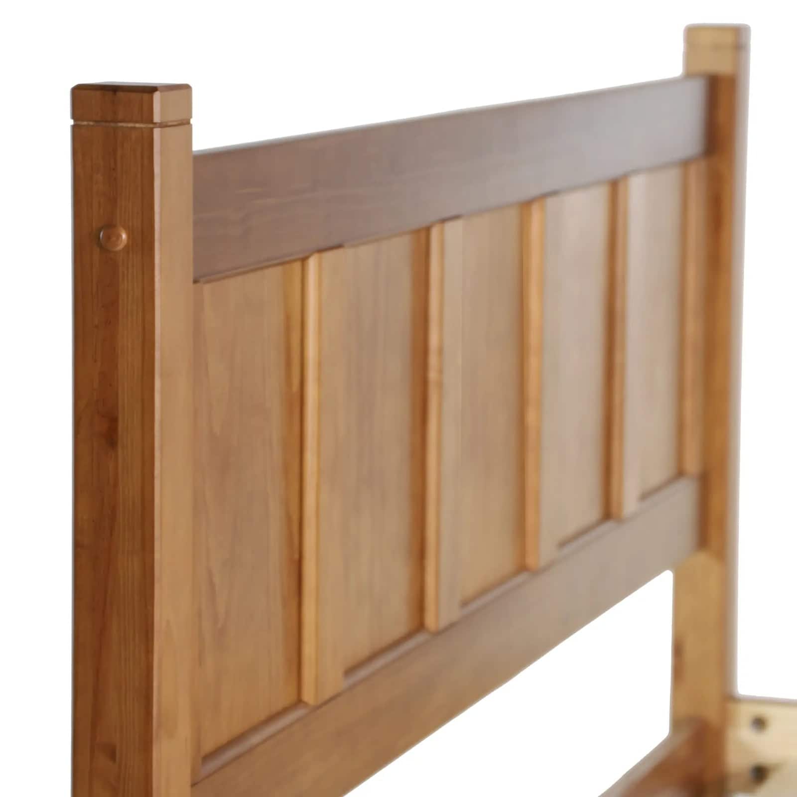 Grain Wood Furniture Shaker Solid Wood Panel Platform Bed