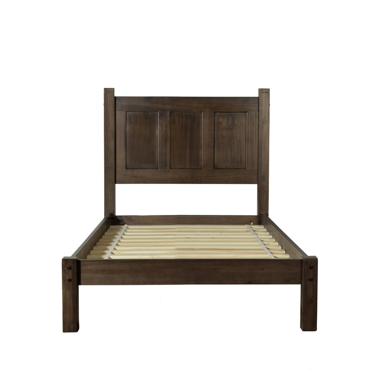 Grain Wood Furniture Shaker Solid Wood Panel Platform Bed