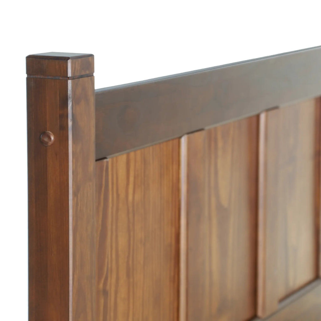 Grain Wood Furniture Shaker Solid Wood Panel Platform Bed
