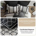 Nanshing Avalon Trellis 8-Piece Moroccan Print Comforter Set