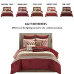 Nanshing Calvin Luxury10-Piece Geometric Comforter Set