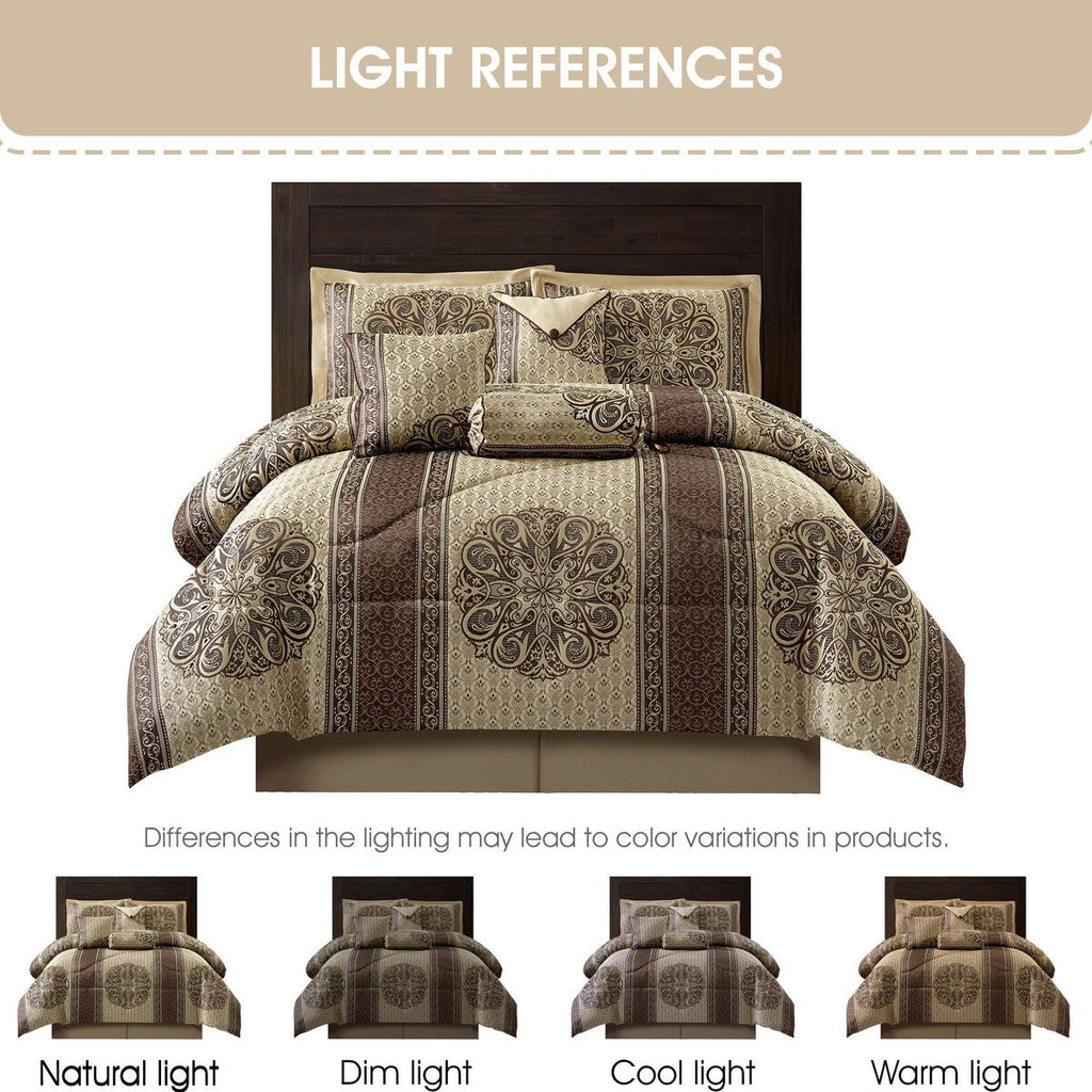 Nanshing Prince 7 Piece Elegant Medallion Comforter Set