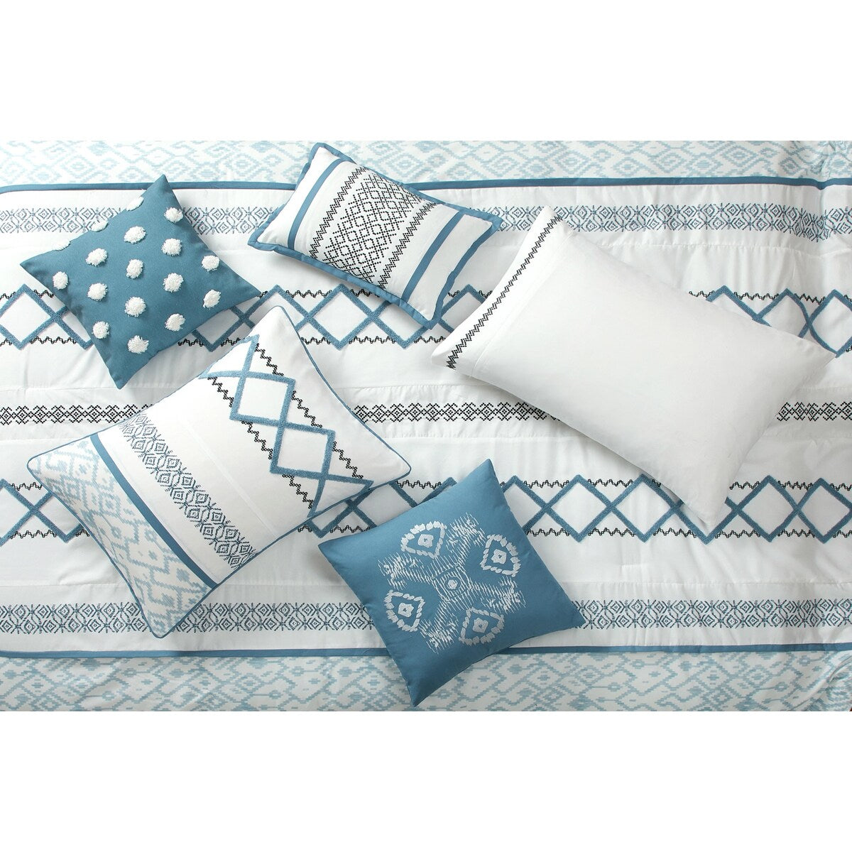 Nanshing Trina 15 Piece Boho Embroidered Comforter Set