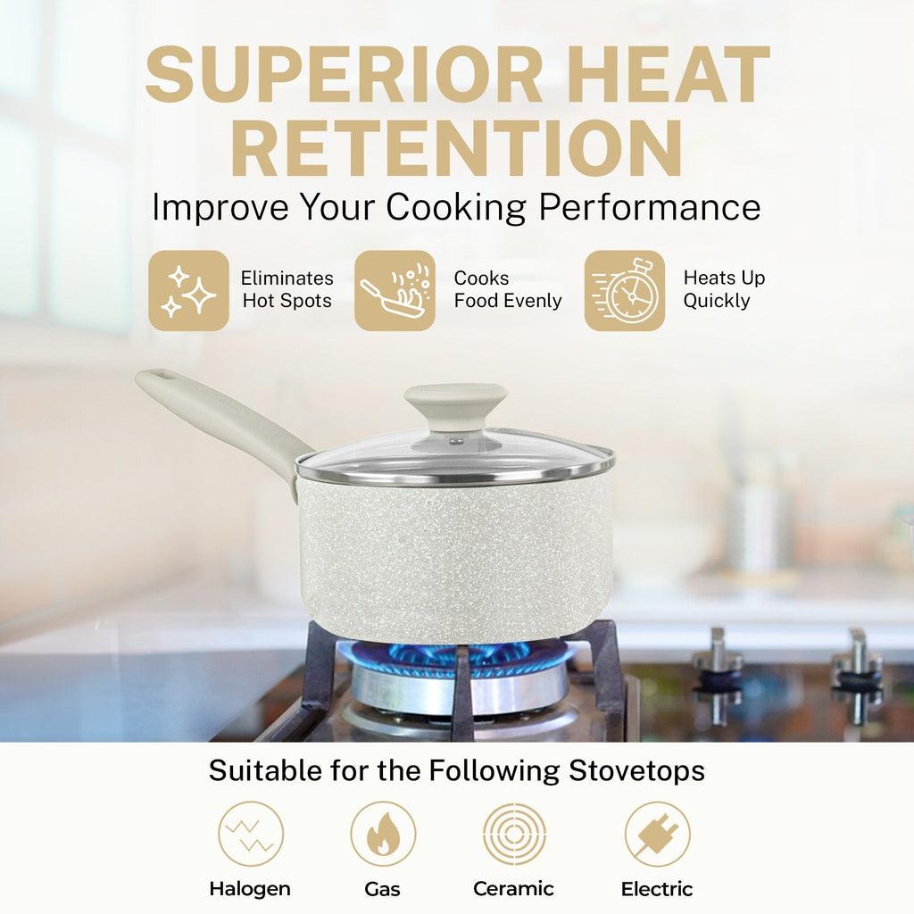 Granitestone Desert Cream 20 PC Nonstick Cookware and Bakeware Set