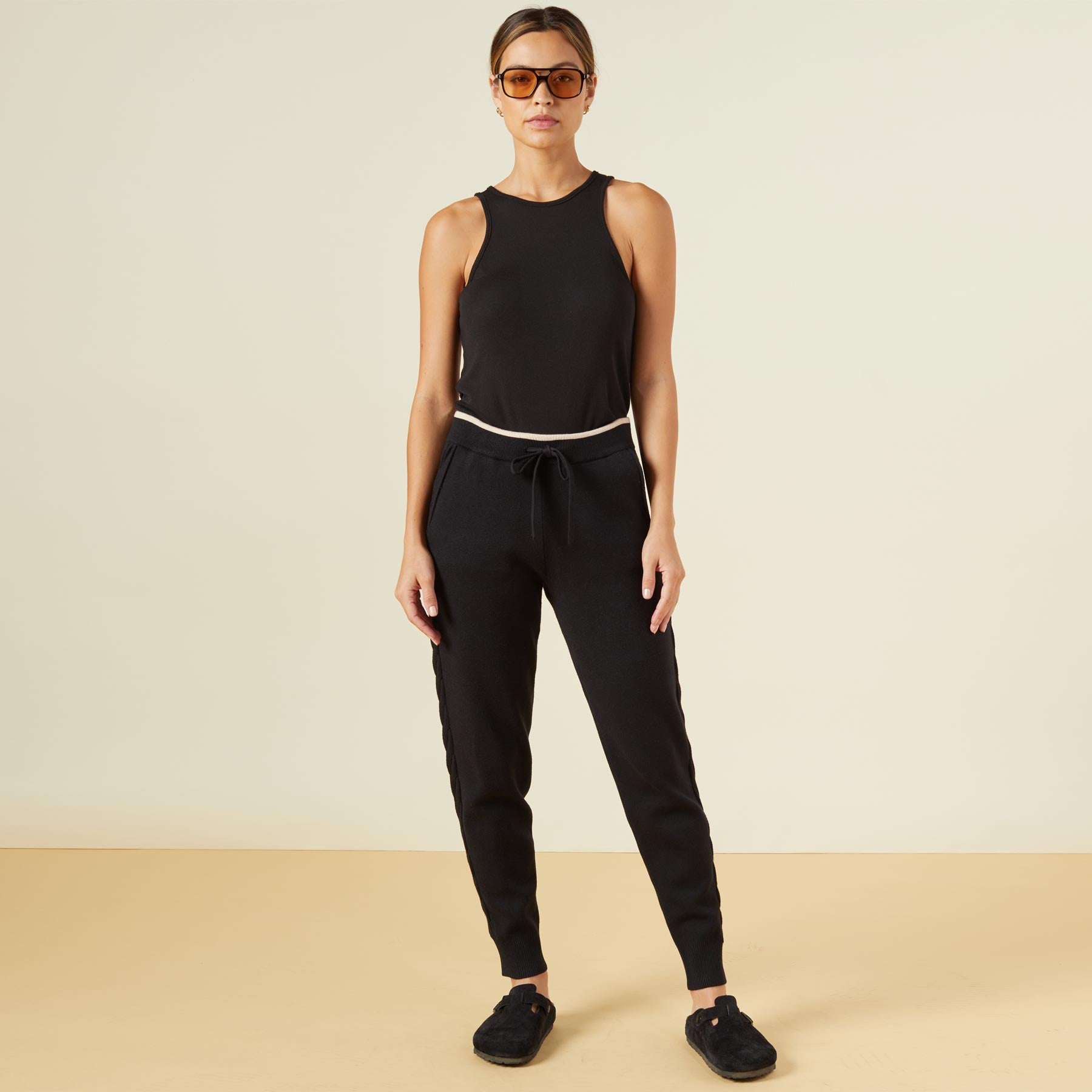 Supersoft Sweater Knit Color Block Sweats