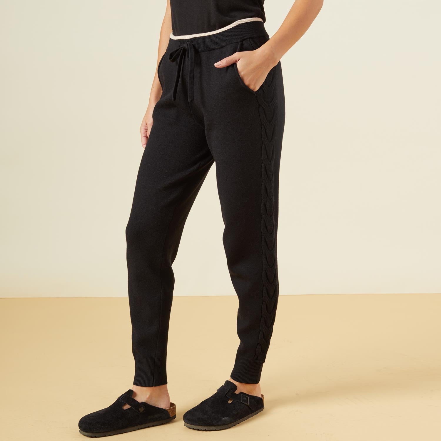 Supersoft Sweater Knit Color Block Sweats