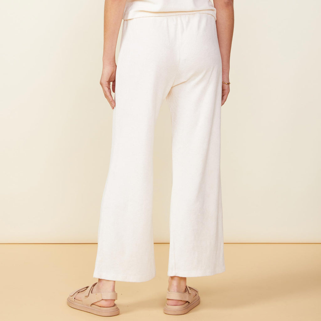 Terry Cloth High Waisted Flare Sweat