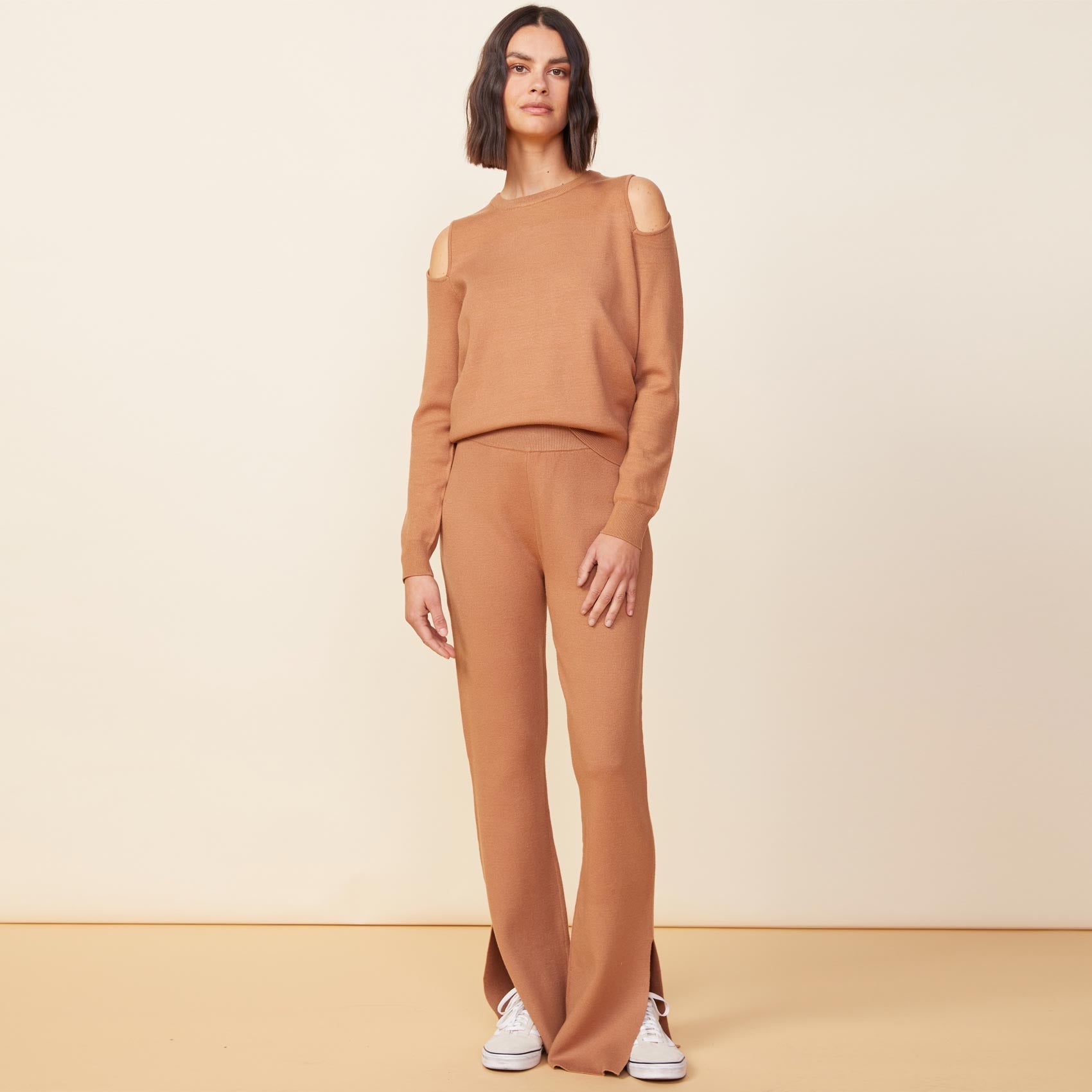 Supersoft Sweater Knit Flare Pants