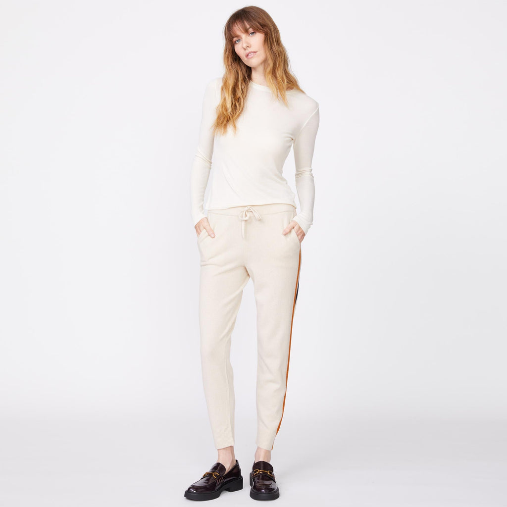 Wool Cashmere Sweater Cuffed Sweats