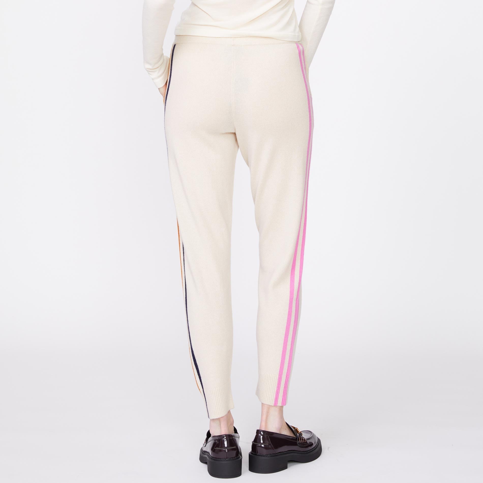 Wool Cashmere Sweater Cuffed Sweats
