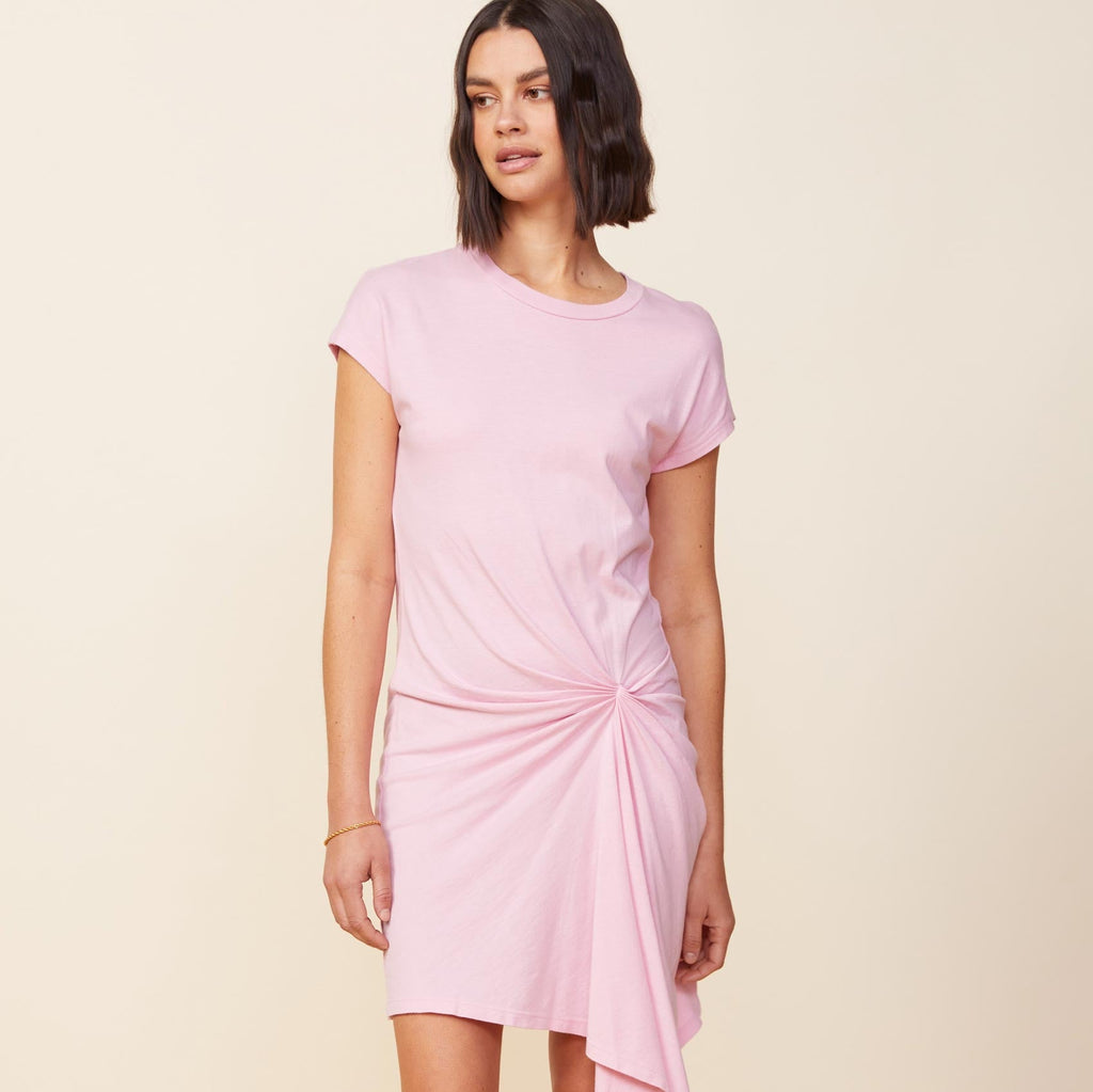 Tucked Front Tee Shirt Dress