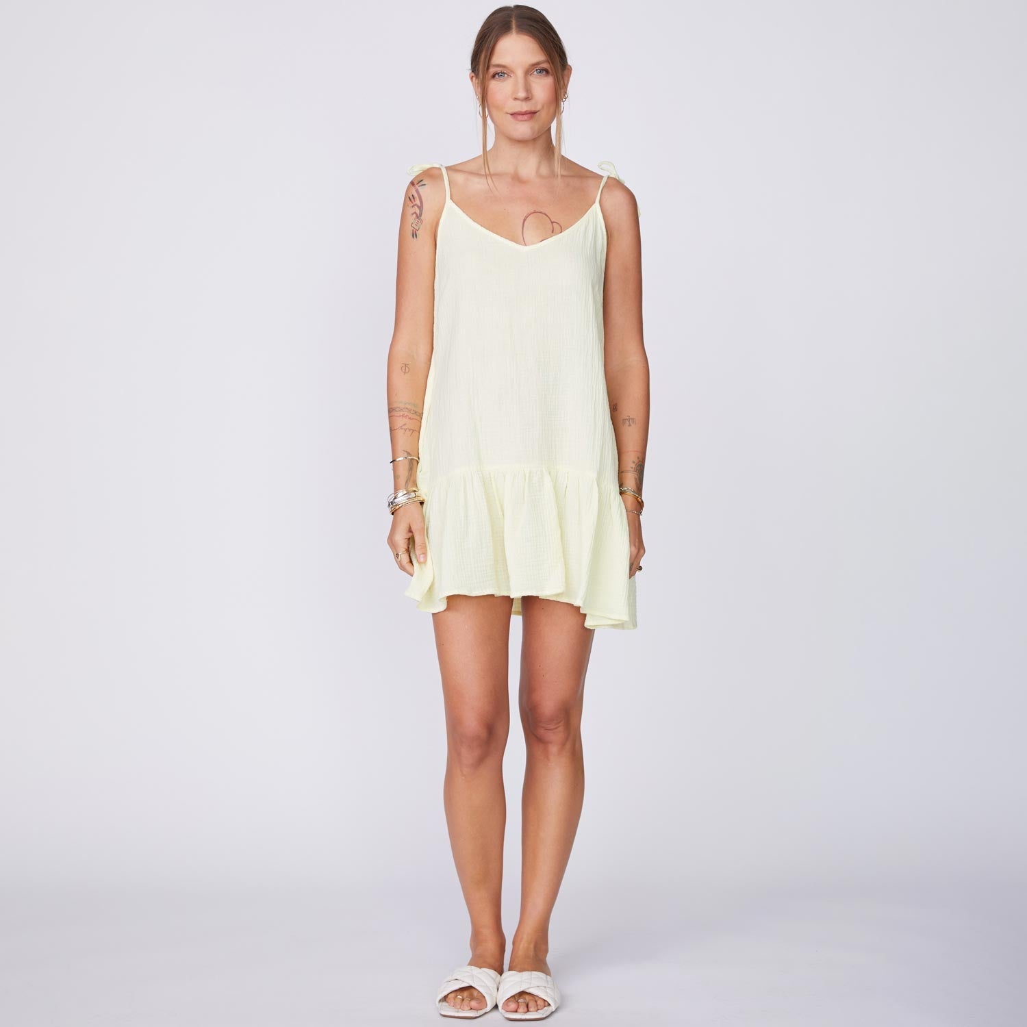 Gauze Sleeveless Easy Dress