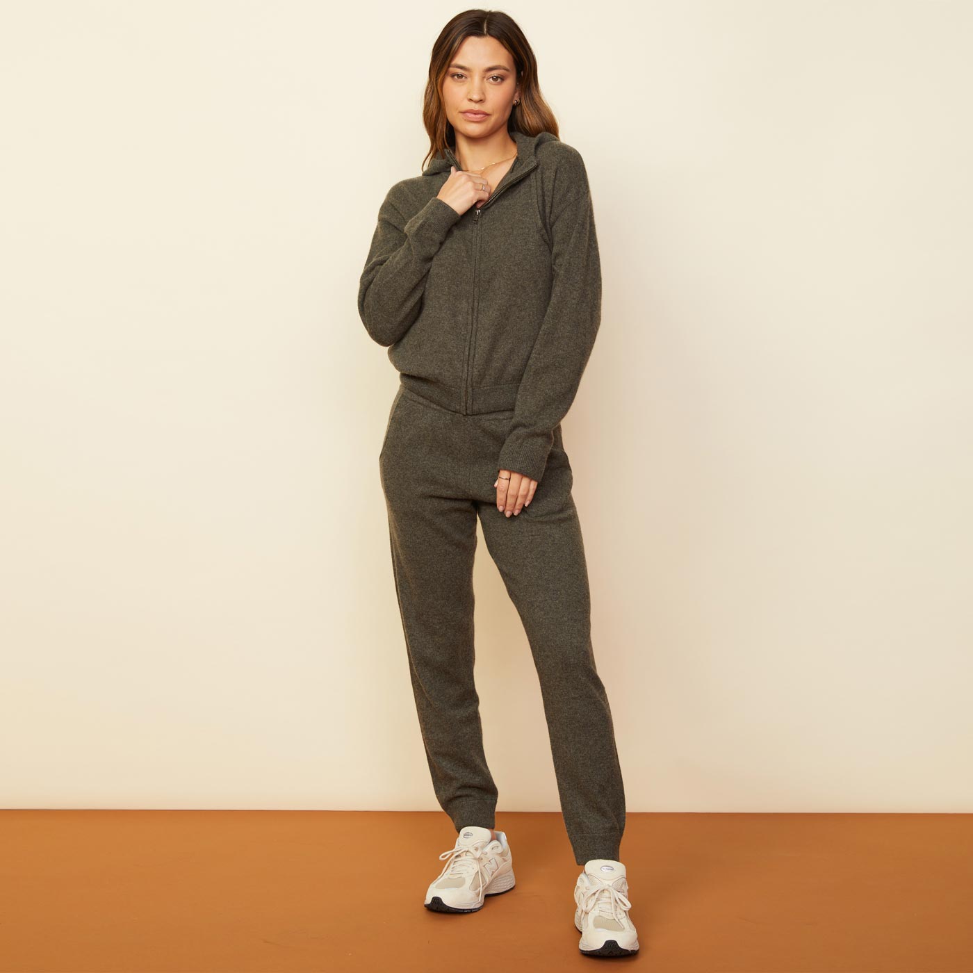 Cashmere Zip Up Hoody