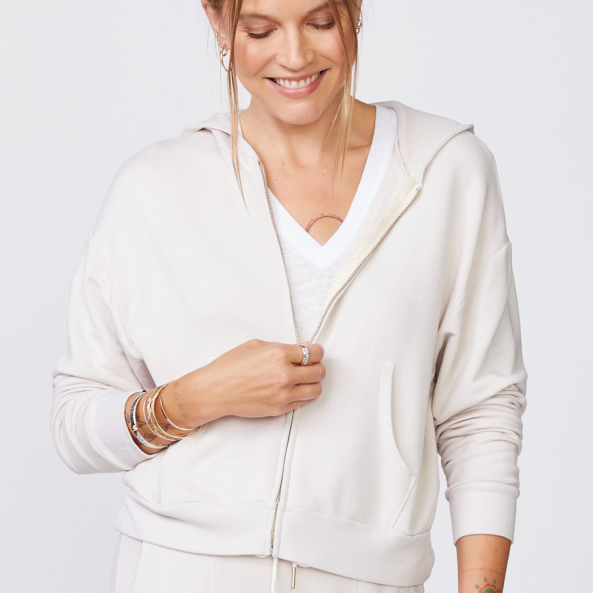 Supersoft Fleece Girlfriend Zip Up Hoody