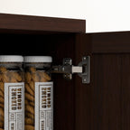 HOMCOM 63 2-Door Kitchen Pantry, Freestanding Storage Cabinet with 5-tier Shelving and 2 Adjustable Shelves for Dining Room