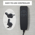 HOMCOM Electric Power Lift Chair Recliners for Elderly, Oversized Living Room Recliner Chair with Remote Control