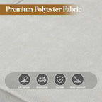 HOOOWOOO Mid-Century 3-Seat Upholstered Sofa with Wood Legs for Living Room