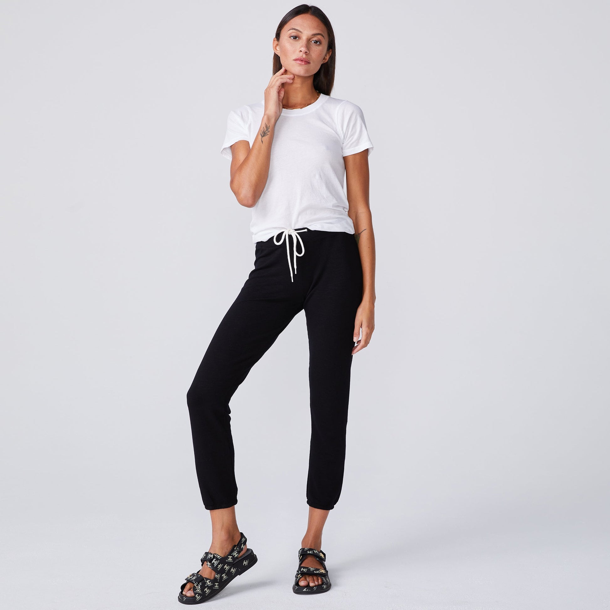 Super Fine Jersey Fitted Crew Neck Tee