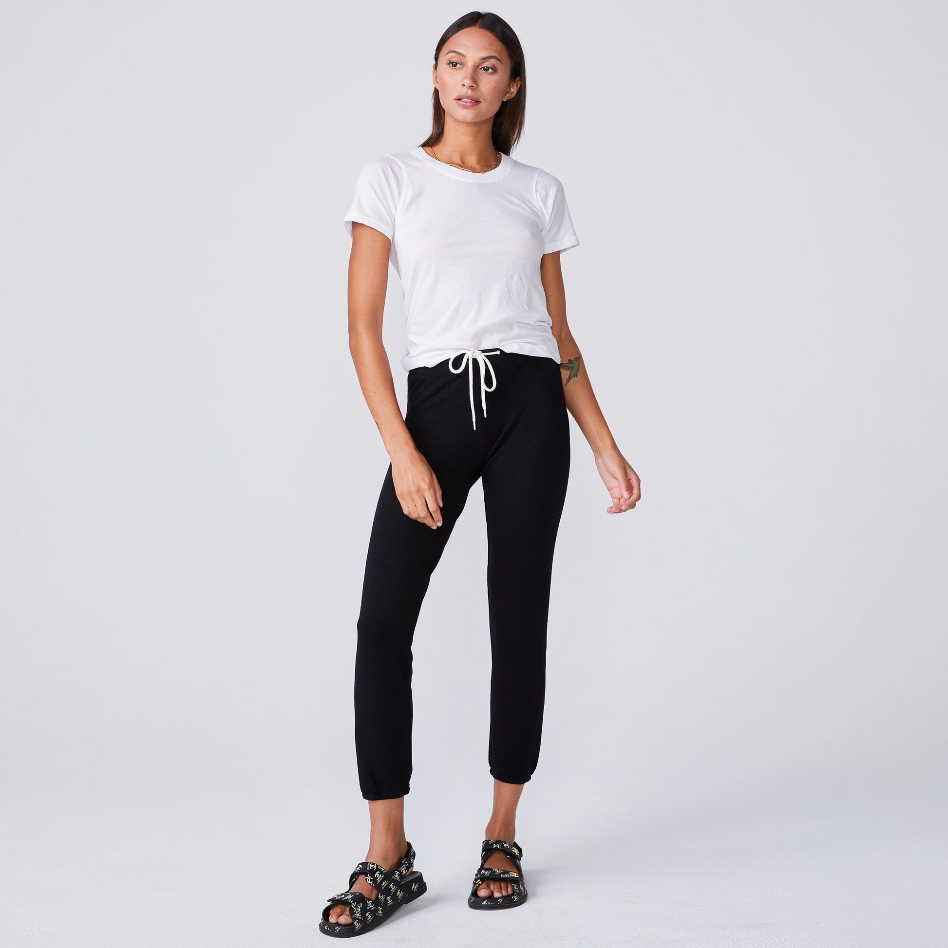 Super Fine Jersey Fitted Crew Neck Tee